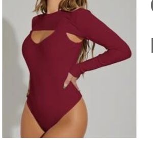 Maroon bodysuit, never worn